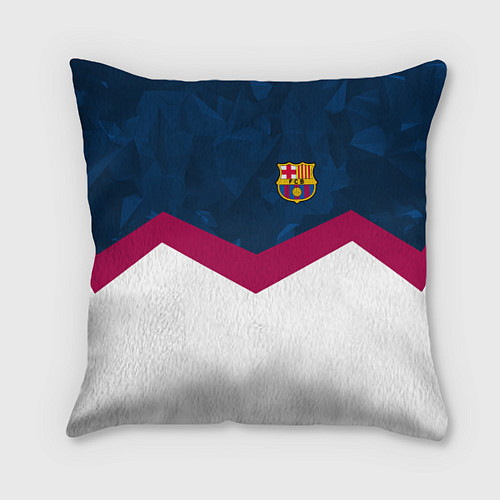 Подушка квадратная Barcelona FC: Sport / 3D-принт – фото 1