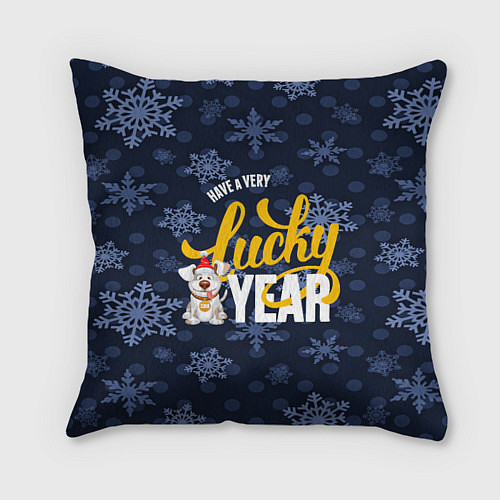 Подушка квадратная Lucky Year / 3D-принт – фото 1