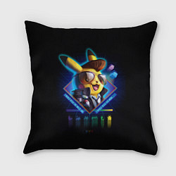 Подушка квадратная Retro Pikachu, цвет: 3D-принт
