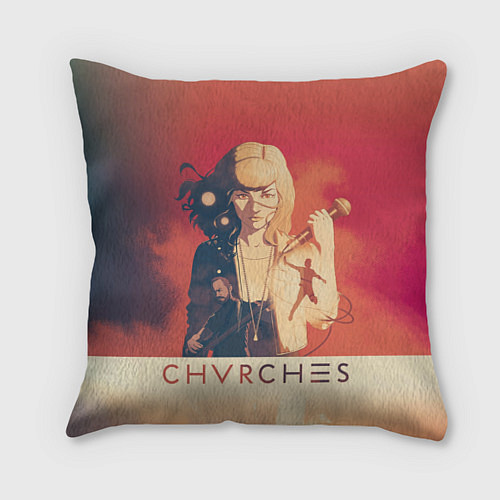 Подушка квадратная Chvrches Girl / 3D-принт – фото 1