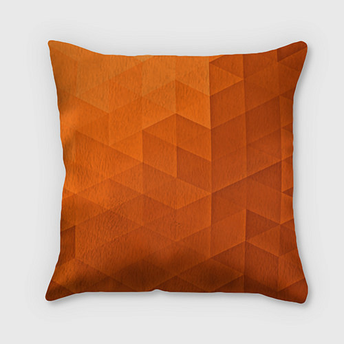 Подушка квадратная Orange abstraction / 3D-принт – фото 1