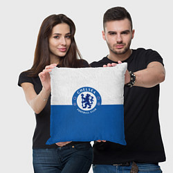 Подушка квадратная Chelsea FC: Duo Color, цвет: 3D-принт — фото 2