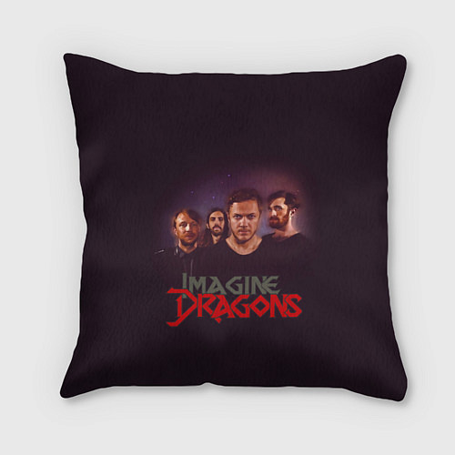 Подушка квадратная Группа Imagine Dragons / 3D-принт – фото 1