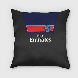 Подушка квадратная FC PSG: Fly Emirates, цвет: 3D-принт