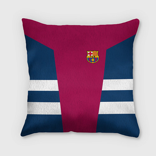 Подушка квадратная Barcelona FC: Vintage 2018 / 3D-принт – фото 1