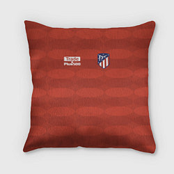 Подушка квадратная Atletico Madrid: Red Ellipse, цвет: 3D-принт