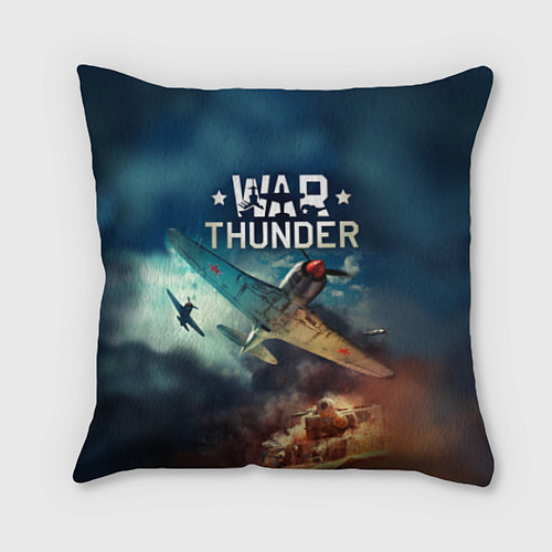 Подушка квадратная Гром войны / 3D-принт – фото 1