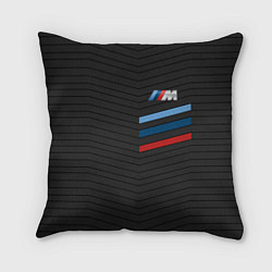 Подушка квадратная BMW: M Tricolor Sport, цвет: 3D-принт