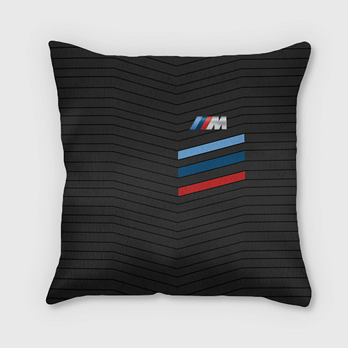 Подушка квадратная BMW: M Tricolor Sport / 3D-принт – фото 1