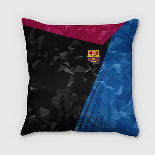 Подушка квадратная FC Barcelona: Abstract / 3D-принт – фото 1