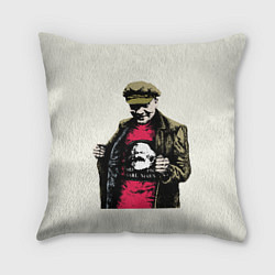 Подушка квадратная Стильный Ленин, цвет: 3D-принт