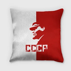Подушка квадратная Ленин СССР