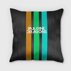 Подушка квадратная Imagine Dragons: Evolve Lines, цвет: 3D-принт