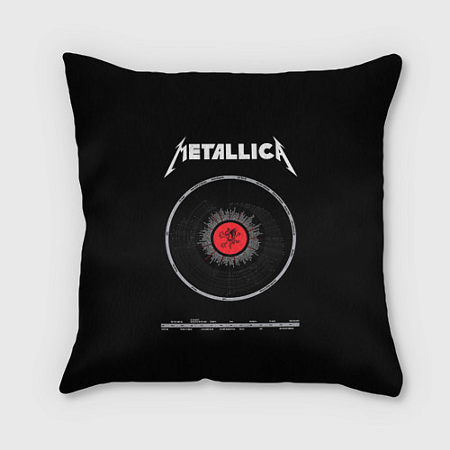 Подушка квадратная Metallica Vinyl / 3D-принт – фото 1