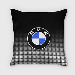 Подушка квадратная BMW 2018 Black and White IV, цвет: 3D-принт
