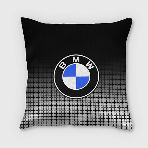 Подушка квадратная BMW 2018 Black and White IV / 3D-принт – фото 1