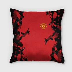 Подушка квадратная FC Manchester United: Red Original, цвет: 3D-принт