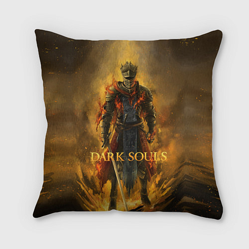 Подушка квадратная Dark Souls: Flame Knight / 3D-принт – фото 1