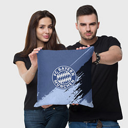 Подушка квадратная FC Bayern Munchen: Abstract style, цвет: 3D-принт — фото 2
