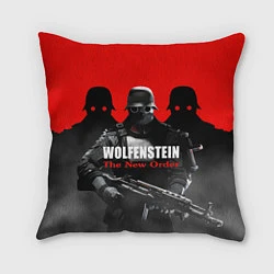 Подушка квадратная Wolfenstein: The New Order, цвет: 3D-принт