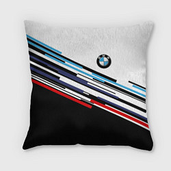 Подушка квадратная BMW BRAND COLOR БМВ, цвет: 3D-принт