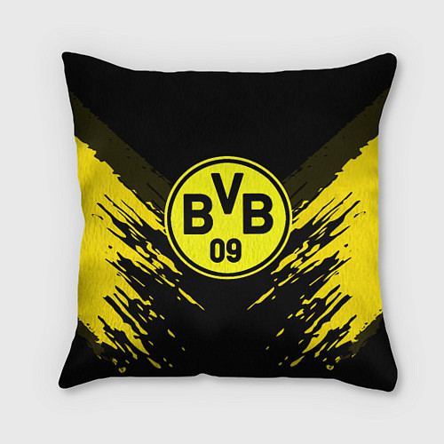 Подушка квадратная Borussia FC: Sport Fashion / 3D-принт – фото 1