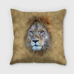 Подушка квадратная Песчаный лев, цвет: 3D-принт
