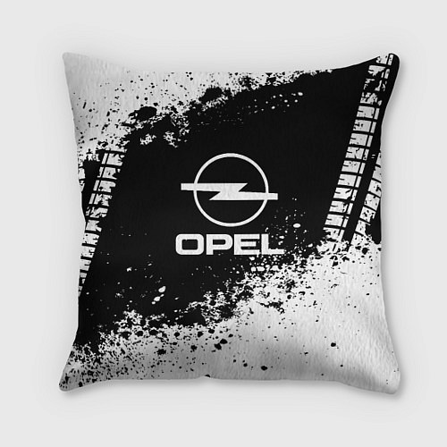 Подушка квадратная Opel: Black Spray / 3D-принт – фото 1