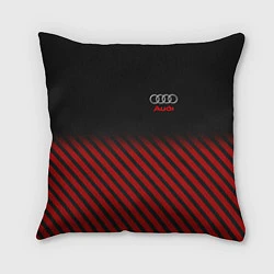 Подушка квадратная Audi: Red Lines, цвет: 3D-принт