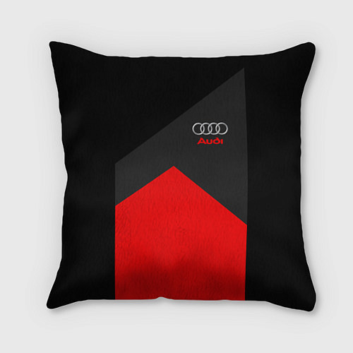 Подушка квадратная Audi: Red Sport / 3D-принт – фото 1