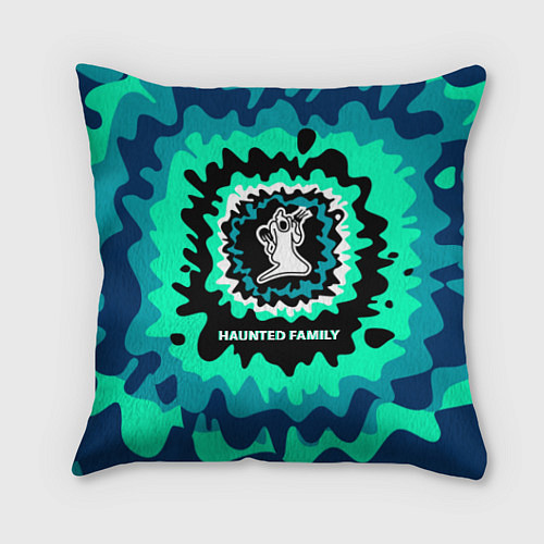 Подушка квадратная Haunted Family / 3D-принт – фото 1