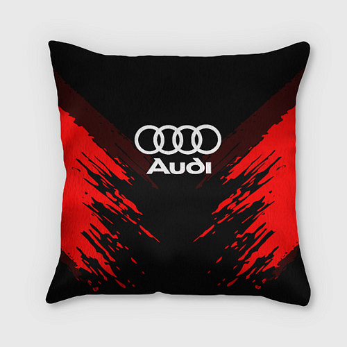 Подушка квадратная Audi: Red Anger / 3D-принт – фото 1