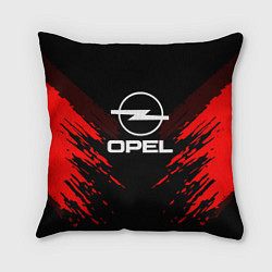 Подушка квадратная Opel: Red Anger, цвет: 3D-принт