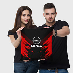 Подушка квадратная Opel: Red Anger, цвет: 3D-принт — фото 2
