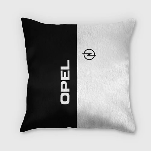 Подушка квадратная Opel B&W / 3D-принт – фото 1
