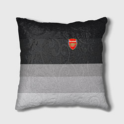 Подушка квадратная ФК Арсенал: Серый стиль цвета 3D-принт — фото 1