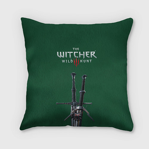 Подушка квадратная The Witcher: Wild Hunt / 3D-принт – фото 1