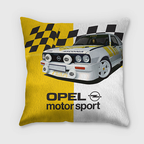 Подушка квадратная Opel Motor Sport: Ascona B / 3D-принт – фото 1