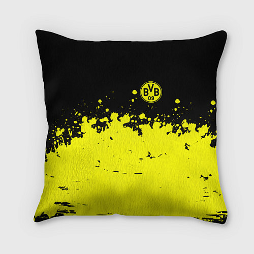 Подушка квадратная FC Borussia Sport / 3D-принт – фото 1