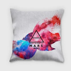 Подушка квадратная 30 Seconds to Mars, цвет: 3D-принт