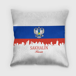 Подушка квадратная Sakhalin: Russia, цвет: 3D-принт