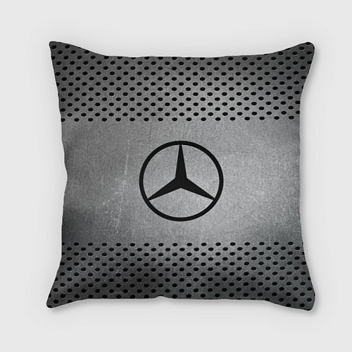 Подушка квадратная Mercedes-Benz: Hardened Steel / 3D-принт – фото 1