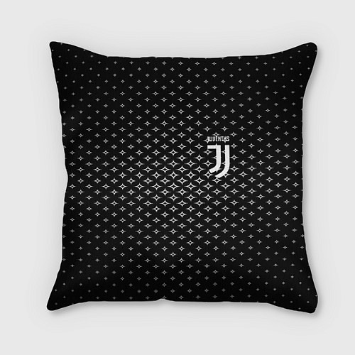 Подушка квадратная Juventus: Sport Grid / 3D-принт – фото 1