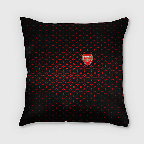 Подушка квадратная Arsenal: Sport Grid / 3D-принт – фото 1