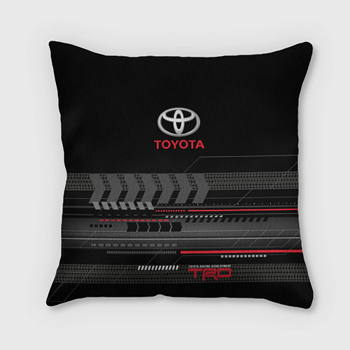 Подушка квадратная Toyota TRD / 3D-принт – фото 1