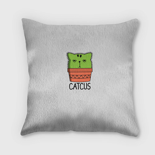 Подушка квадратная Cactus Catcus / 3D-принт – фото 1