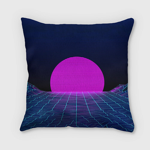 Подушка квадратная Digital Sunrise / 3D-принт – фото 1