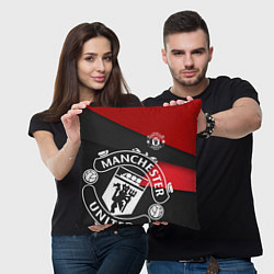 Подушка квадратная FC Man United: Exclusive, цвет: 3D-принт — фото 2