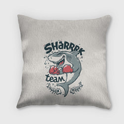 Подушка квадратная Shark Team, цвет: 3D-принт
