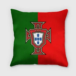 Подушка квадратная Сборная Португалии, цвет: 3D-принт